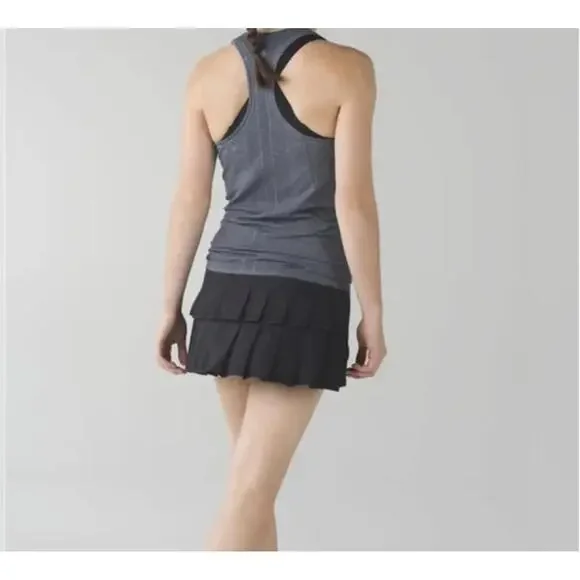 Y2K Lululemon Run: Pace Setter Skirt Black Size 10Retired 2012‎ StyleRare